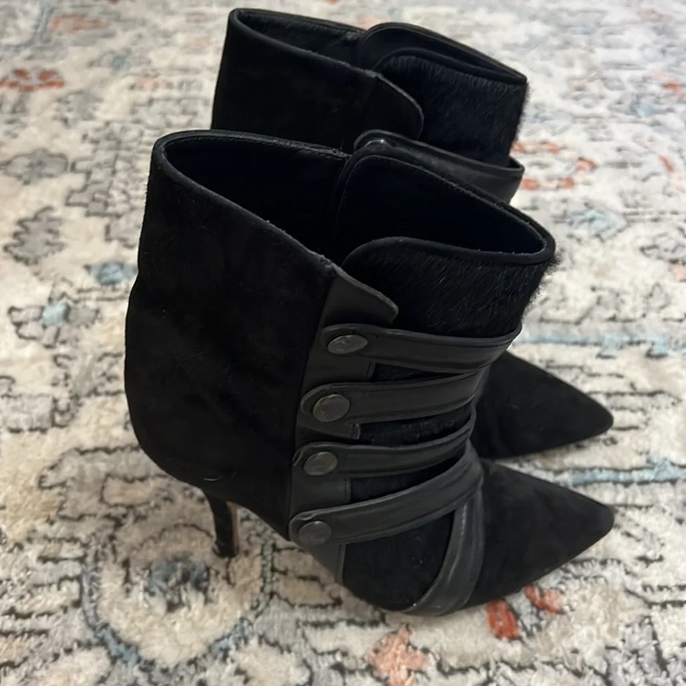 Isabel Marant Tacy Pony Calf Hair Leather Booties - Picture 6 of 11
